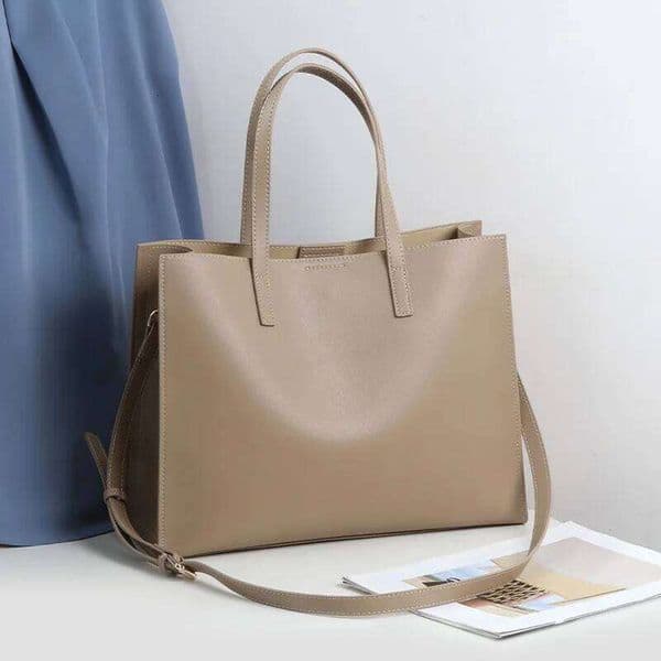 Business Women's Handbags 14 Inch Laptop Bag Lady Briefcase Genuine Leather Commuter Portable Shoulder Tote Bags Suotong0510