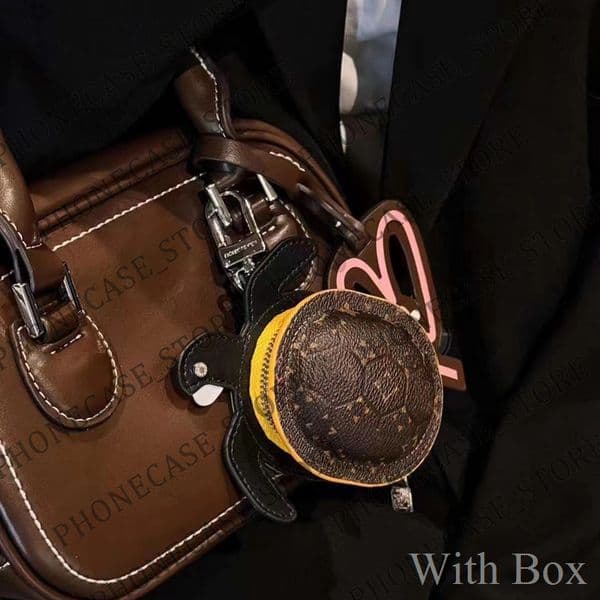 Designer AirPods Case KeyChain AirPods Pro 1 2 3 4 5 6 Beautiful Leather Turtle Mini Wallet KeyChains AirPods2 AirPods3 AirPodsPro Cover with Box JS1013