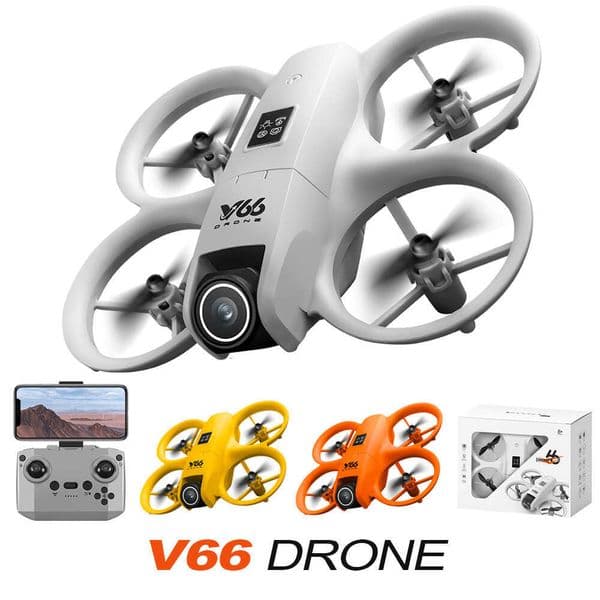 New V66 HD Remote Control Aircraft Dual Camera Altitude Hold Aerial Photography Drone
