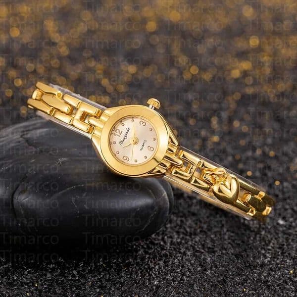 New Women Bracelet Watch Elegant Golden Small Dial Ladies Quartz Wristwatch Vintage Luxury Watches Women Clock montre femme Y251011