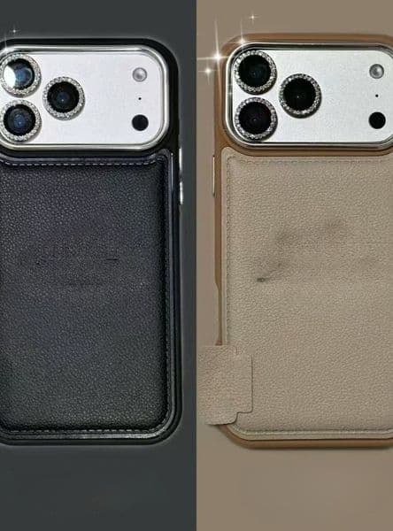 Cell Phone Cases Luxury Leather Case for Iphone17/17pro/ 17 Pro Max/16/15/14 Pro/ Max Soft Silicone Back Cover Drop Resistant Protective Cover Case for Iphone C8JU