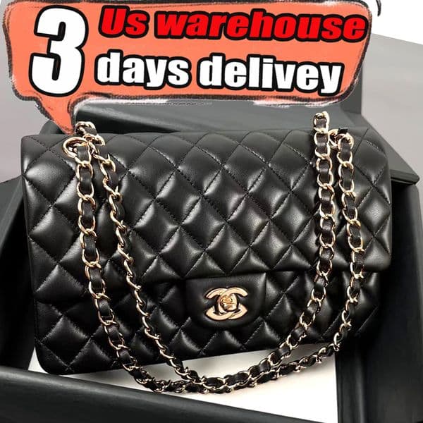 US warehouse Shoulder tote bag Crossbody Luxury High Quality Quality Caviar Style Litchi Leather Hardware Hardware Square Luxury Tote Bags Multicolor Handbags