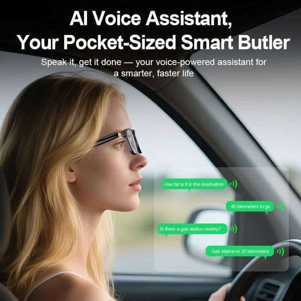 Smart Anti Blue Pochromic Bluetooth Sunglasses UV Protection Hands-Free Calls Audio Voice Assistant Glasses