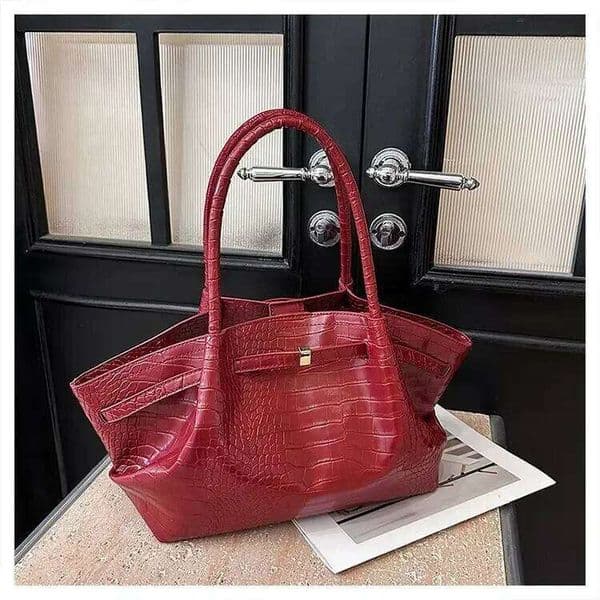 Elegant Minimalist Leather Shopper Handbag For Women With Vintage Style And Simple Casual Best Feature
