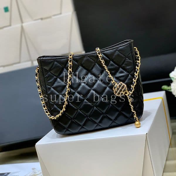 Mini Tote bag Calfskin Hobo bag Luxury designer bag 19CM chain bag genuine leather handbag Mirror quality shoulder bag with box C766