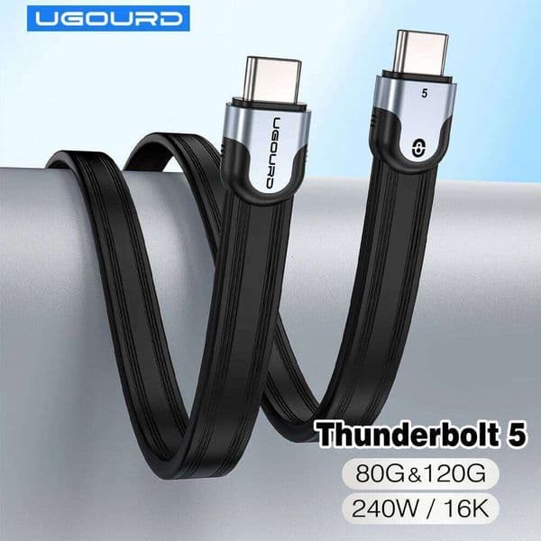 Thunderbolt5 80Gbps USB5 USB 4.0-V2 Type-C Thunderbolt 0.15m 1m 240W Fast Charging Cable For SSD Enclosure USB-C Dock Hub