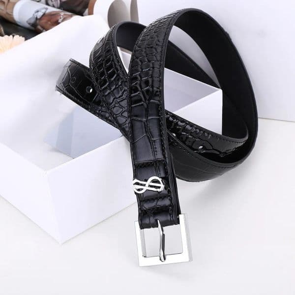 designer belt legant Ladies Premium Leather Accessories Featuring Robust Metallic Fasteners | Multiple Sizes AvailableAAA