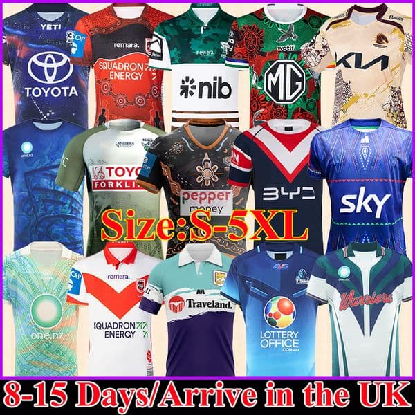 4XL 5XL 2025 2026 Rugby Jerseys Cowboys ST George TitansS NRL Raiderss Rugby Shirts Sydney Roosters Wests Tigers Rugby Wear Thailand Quality Men Uniforms Kits Sets