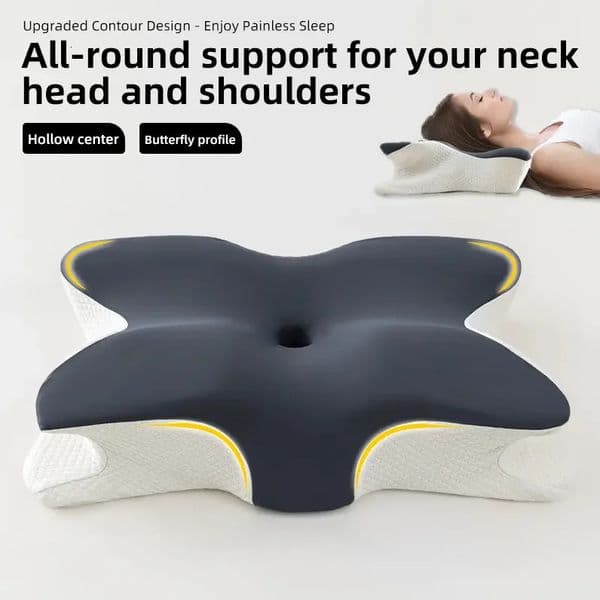 Butterfly Shape Pillow Neck protection Slow Rebound Memory Foam Health Care Cervical Orthopedic Pillows 251013