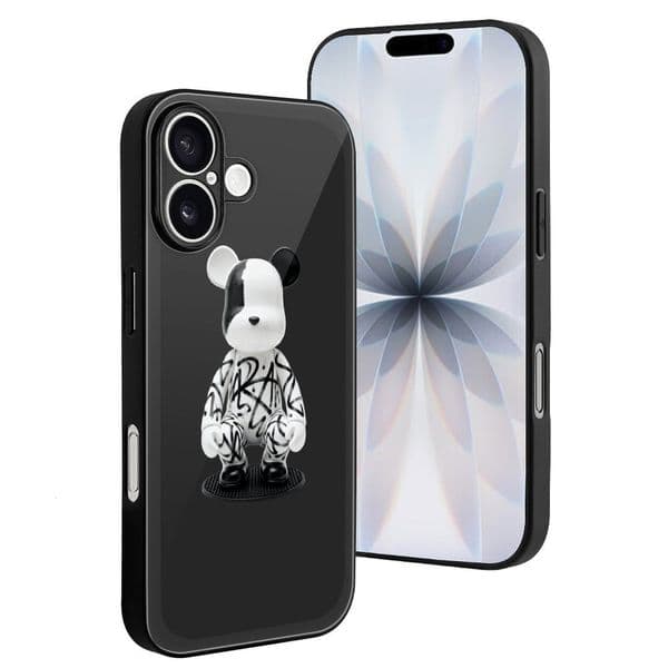 Gloomy Bear Designer iphone case 17 16 15 case luxury case for iPhone 17 16 15 Pro Case: Customized glass style Phone Cases Slim Anti Yellowing Military Grade Prot A4