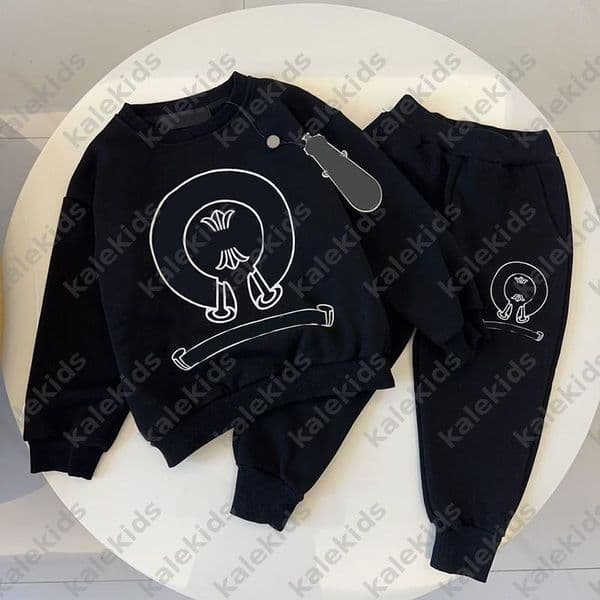 Kids Designer Clothes Childrens Two Piece Set Boys Sweatshirt Set Autumn Clothing Fall Apparel Crew Neck Sweatshirt Casual Top Long Sweatpants DLD2510135 -8