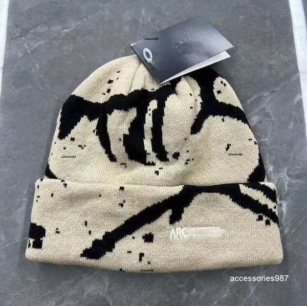 Beanie/Skull Caps arcs beanies Fashion Classic arc Beanie Designer Winter Hat Beanies Bonnet Cap Casquette Knitted Fitted Hats for Men Mens Luxury Muts
