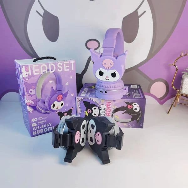 New Cute LABUBU Cartoon AH-806 Over-Ear Bluetooth Headphones for Kids - Factory Direct Wholesale In Stock with Free Shipping