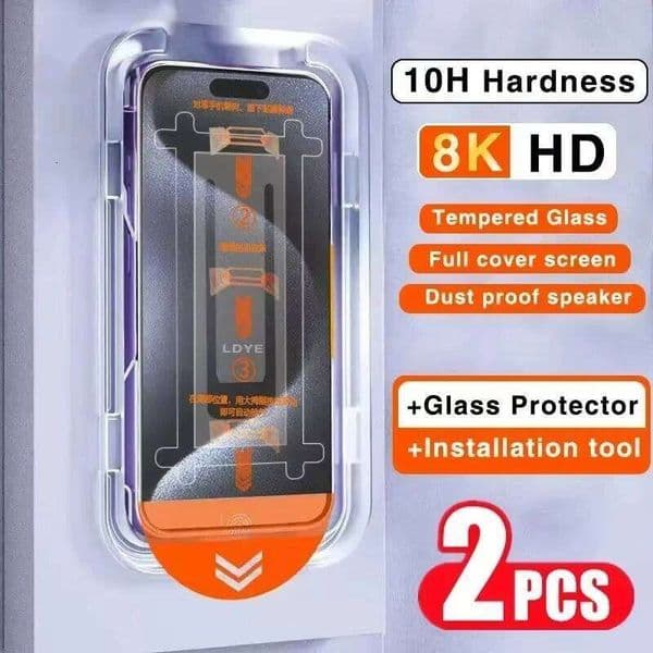 2PCS Easy Installation Privacy Tempered Glass For iPhone 17 Air 16 15 14 13 12 11 Pro 7 8 Plus Xr Xs Max X Screen Protectors