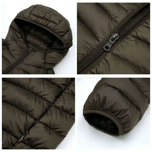 2025 New 90% White Duck Super Light Down Jacket Men's Lightweight Thermal Hooded Feather Coat