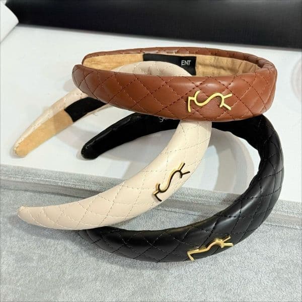 Leather Headband Designer Retro Style Headband To Enhance The Skull Headdress Diamond Leather Headband High Quality Simple Temperament Hair Accessories