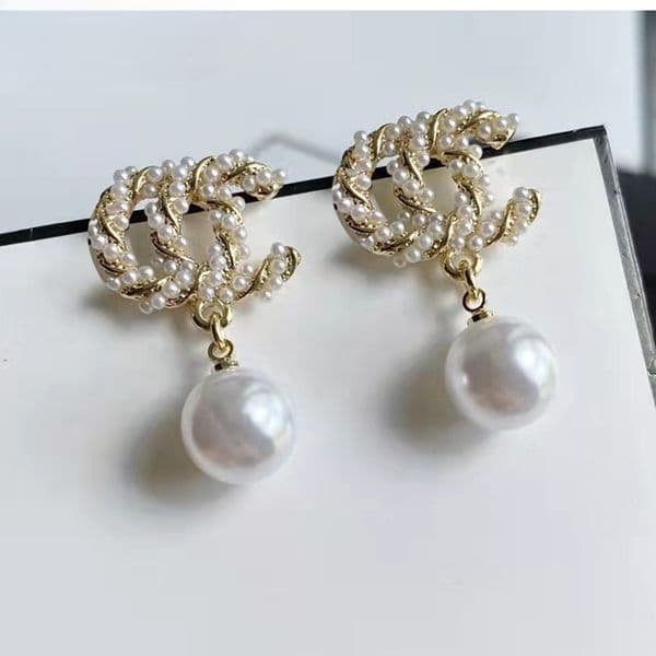 Brand Letter Stud Earrings Luxury Earrings Designer For Woman Jewelry Pearl Earrings Birthday Christmas Gifts