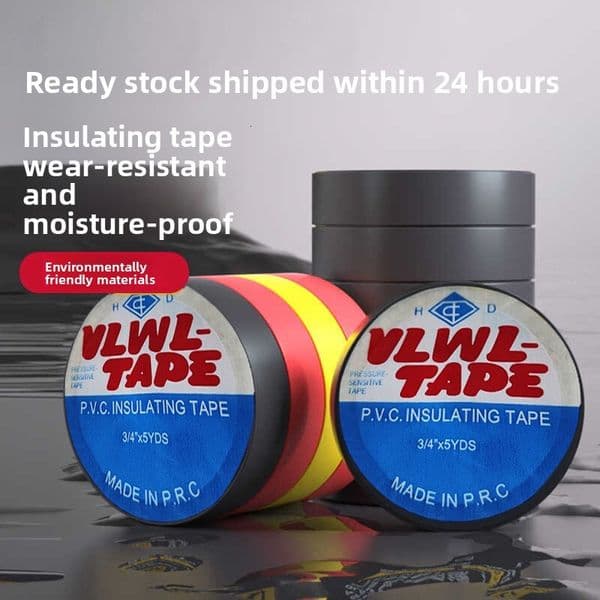 Insulation Waterproof Wear-Resistant Flame-Retardant Electrical Anti-Static Black High-Temperature Resistant PVC Tape