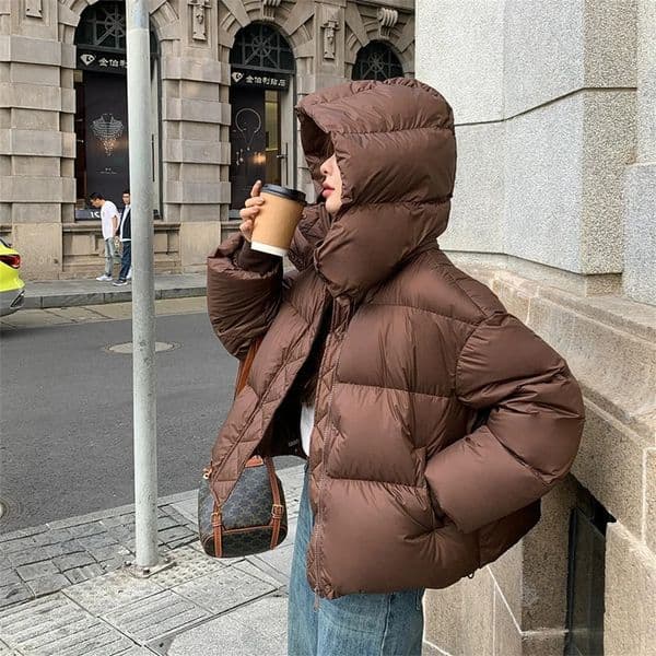 Women Autumn Hooded Jacket Winter Thicken Warm Solid Casual Cottonpadded Jacket Loose Cotton Coat Female 2025 Parkas Outerwear 251010