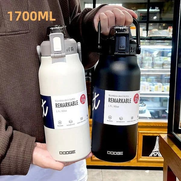 Tumbler Thermo Bottle Large Capacity With Straw Stainless Steel Thermal Water Cold and Thermos Cup Vacuum Flask Gym 251013
