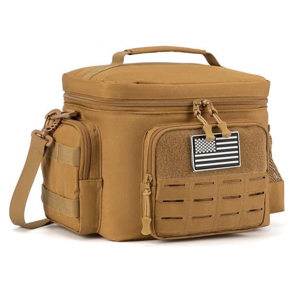 Mens Tactical Lunch Box Heavy Duty Work Bag Leak Proof Insulated Durable for Office Outdoor Activiti 251013BJ