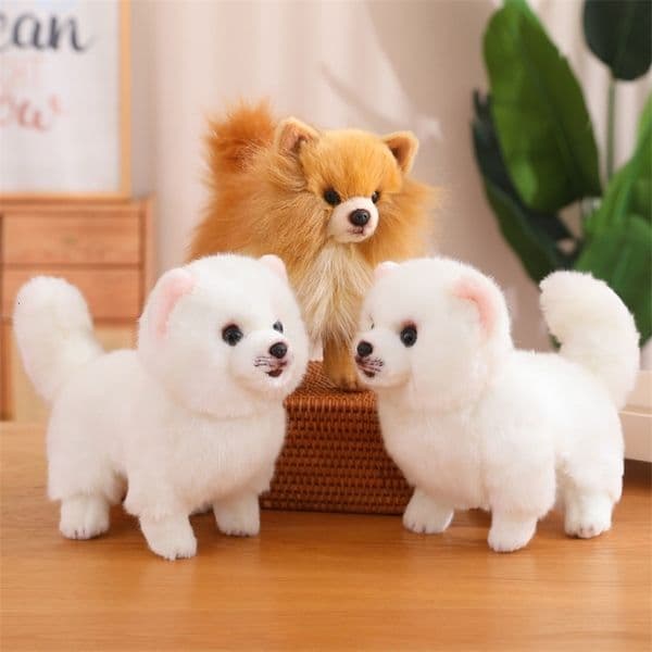 Premium Cute Plush Pomeranian Dog Real Life Toystuffed Animals Soft Puppy Pet Doll Children Kids Girls Lovely Gift251014BJ