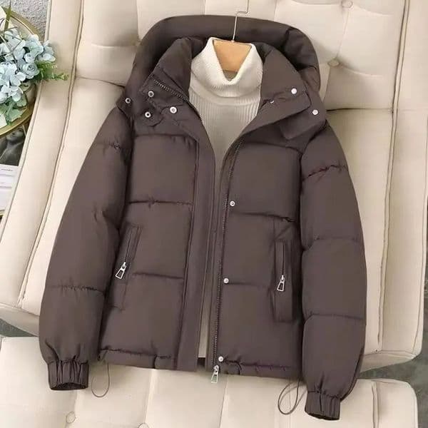 2025 Fashion Short Casual Down Cotton Jacket Women Parkas Hooded Korean Style Winter Cotton Clothing Female Coat Outerwear 251010