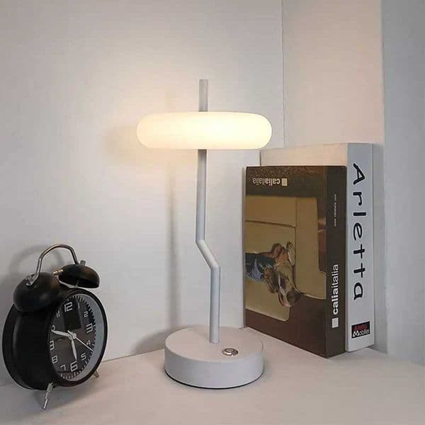 Irregular Turnable Modern Coffee Touch Sensor Table Lamp With Warm Light Beside For Bedroom Living Room Decoration Night Light Z251014