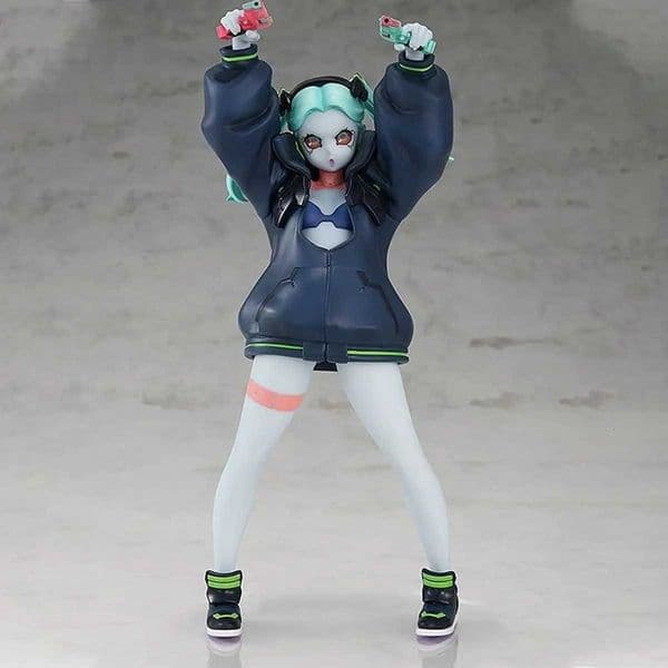 Cyberpunk Edgerunners figure Rebecca figurine stand Raise the gun Rebecca anime figure Model Statue Doll Collection Toy kid Gift XJ250628