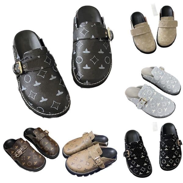 Slippers Mule Leather Slipper Designer Princetown Shoes Luxury Mules Mens Womens Genuine Leather Velvet Loafers with horsenbit Men Women Slip On Flats shoes