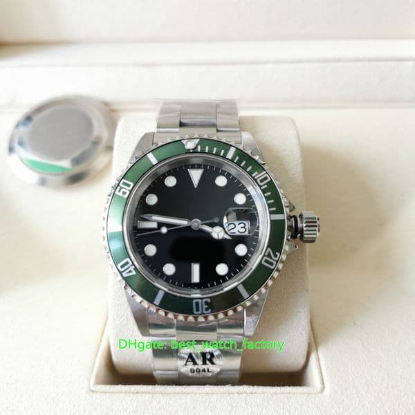 AR Factory Mens Watch ARF Super Quality Vintage 40mm 16610 16610LV 50th Anniversary 904L Steel Green Bezel Watches CAL.3135 Mechanical AutomaticMen's Wristwatches