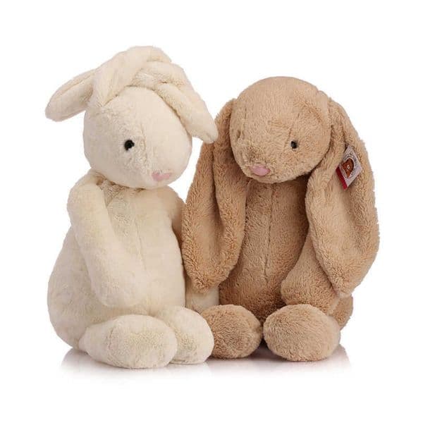 Cartoon Rabbit Doll Soft Long Ears Bunny Appease Toy Kids Cute Plush Stuffed Animal Sleeping Toys For Babies