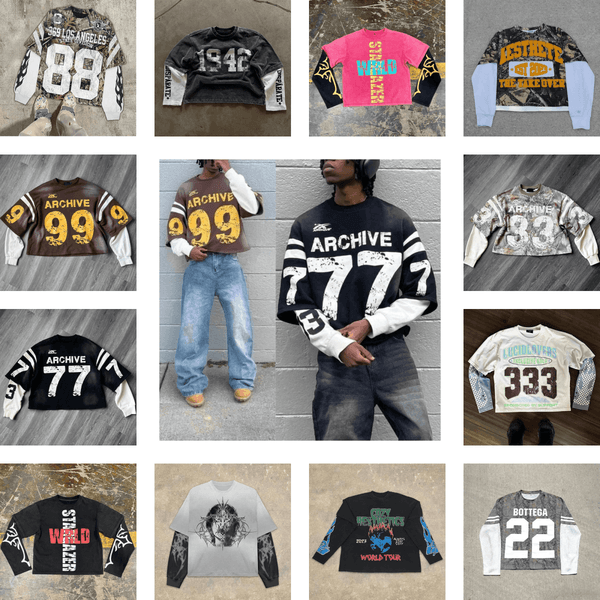Designer Mens Hoodies Men Women Retro Harajuku Punk Casual Splic Sweatshirt Fashion Strt design Fake Two Piece t shirt Printed Hip Hop Loose Long Slves Z260604