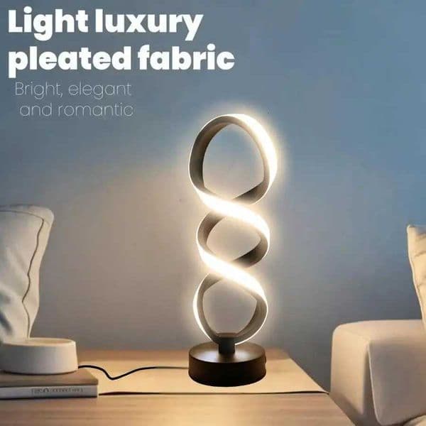 Creative spiral LED table lamp adjustable in 3 colors USB power supply suitable for home bedrooms offices and study rooms Z251014