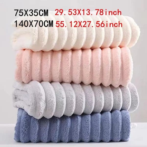 Coral fleece towel large bath thickened face household quick drying absorbent soft and non shedding 251013BJ