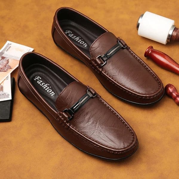 Italian Genuine Leather Slip on Men Shoes Loafers Fashion n Casual shoes Moccasin Male Driving Dress Flat 251014BANJIA