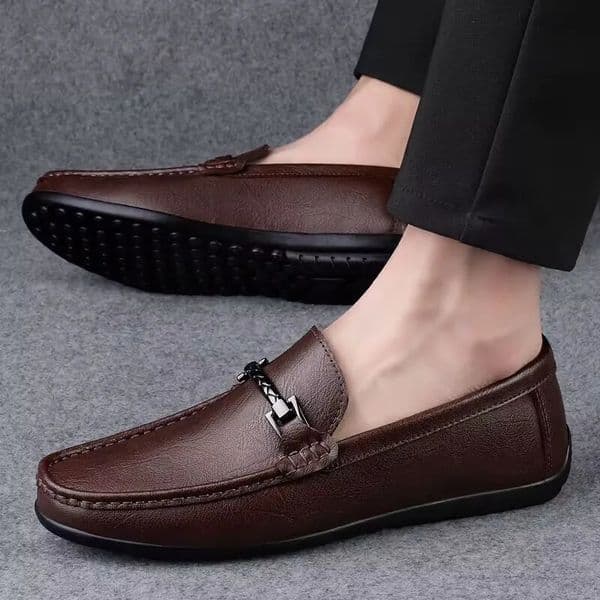 Fashion Men Shoes Casual Breathable Office Loafers Slip On Boat Italian Moccasins Plus Size 251014BANJIA