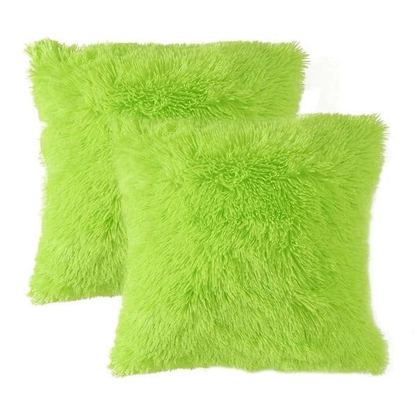 2PCS Soft Fur Faux Throw Pillow Case 45X45CM Plush Decorative Tie Dye Cushion For Sofa Couch Living Room Bedroom 251013