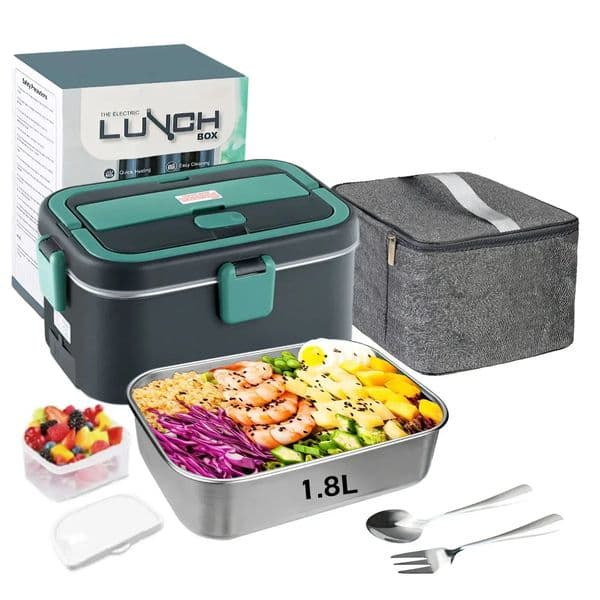 Electric Lunch Box Food Warmer 18 L 80W Camping Bento Picnic Portable Heater CarTruckHome incar 251013