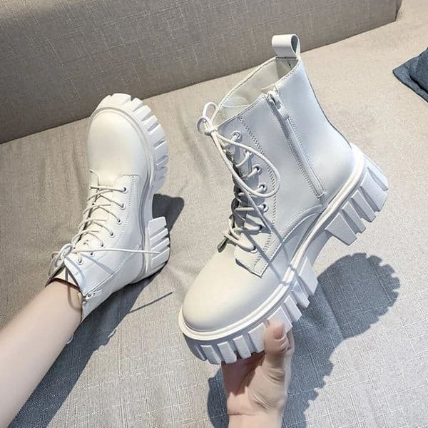 2024 Women Leather Face Boots Outdoor nonslip walking shoe Fashion comfort soft soled boots casual female shoes Mujer 251013