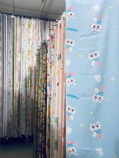 25 Years New Baby Silk Cartoon Pattern High-end Artificial Cotton Fabric Clothing Summer Quilt Material
