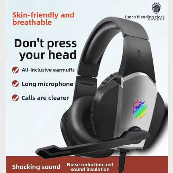 Tuner A1 Wired with Microphone Computer PUBG Gaming E-sports Internet Cafe Headset Teaching Online Class Over-ear Headphones