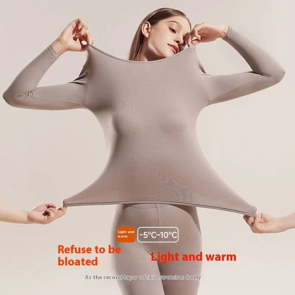 The Womens Fall Coat and Pants Set Thin Section of the Body Suit Inside the Bottom Shirt Thermal Clothing Underwear Set 251009