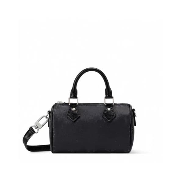 Top New Women's Bag Mini Pillow Bag Black Printed Bucket Bag Shoulder Bag m26573 good