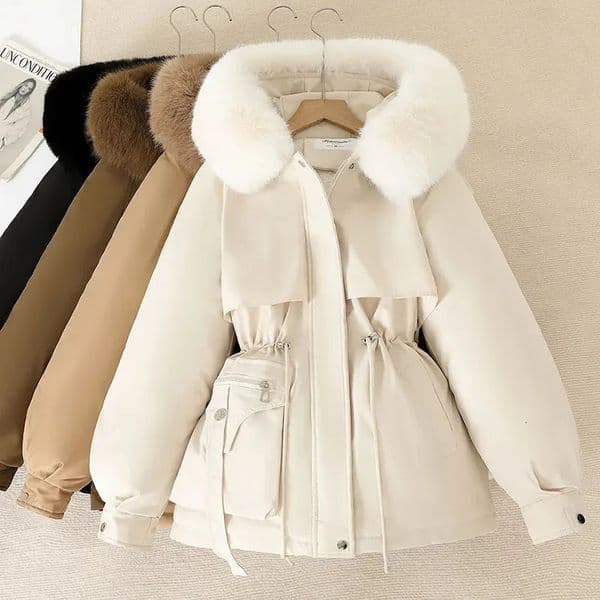 Winter Parkas Jacket Women Fashion Korean Loose Hooded Thick Warm Casual Cotton Padded Coat Female Overcoat Casual Lady Tops 251010
