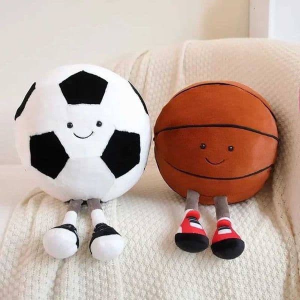 cm football doll basketball plush toy creative football doll pillow pet ball dog and cat interactive toy W251015