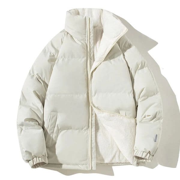 Winter Outdoor High Quality Sports Leisure Thick Cotton Jacket Comfortable Trendy Versatile Men Solid Color Collar Padded Jacket 251013