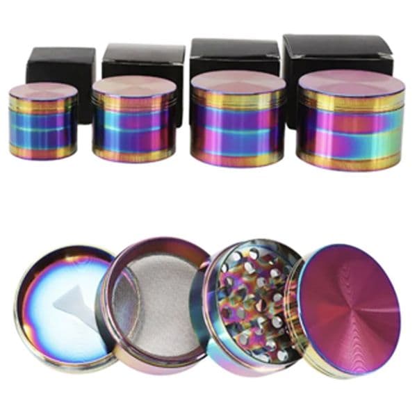 2026 Unique Logo Grinder Smoking Accessories Dry Herb Grinders Beautiful Color Layers 4 Specifications cologne Zinc Alloy For perfume Glass Bongs 40 50 55 63Mm