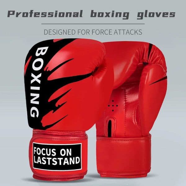 6 8 10 12oz Boxing Gloves PU Leather Muay Thai Guantes De Boxeo Free Fight MMA Sandbag Training Glove For Men Women Kids J251015
