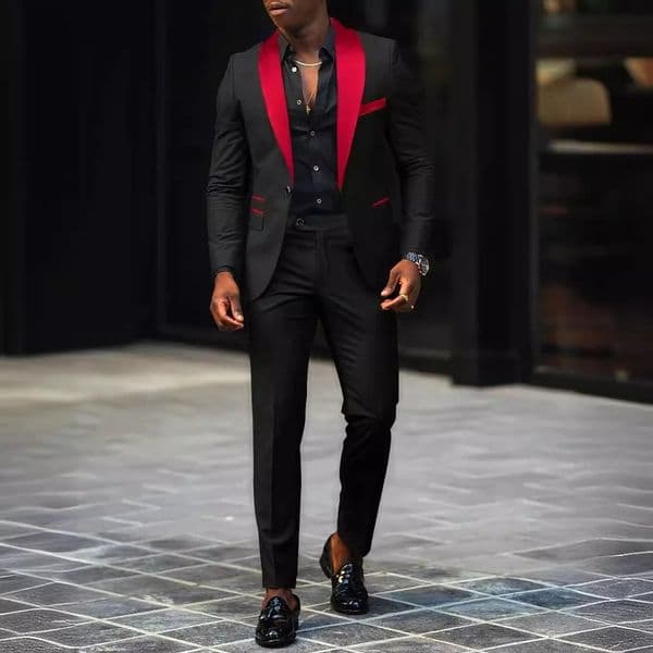 Mens Fashion Business Casual Twopiece Comfortable and Breathable Slimfit Side Slit Singlebutton Suit Jackettrousers 251013